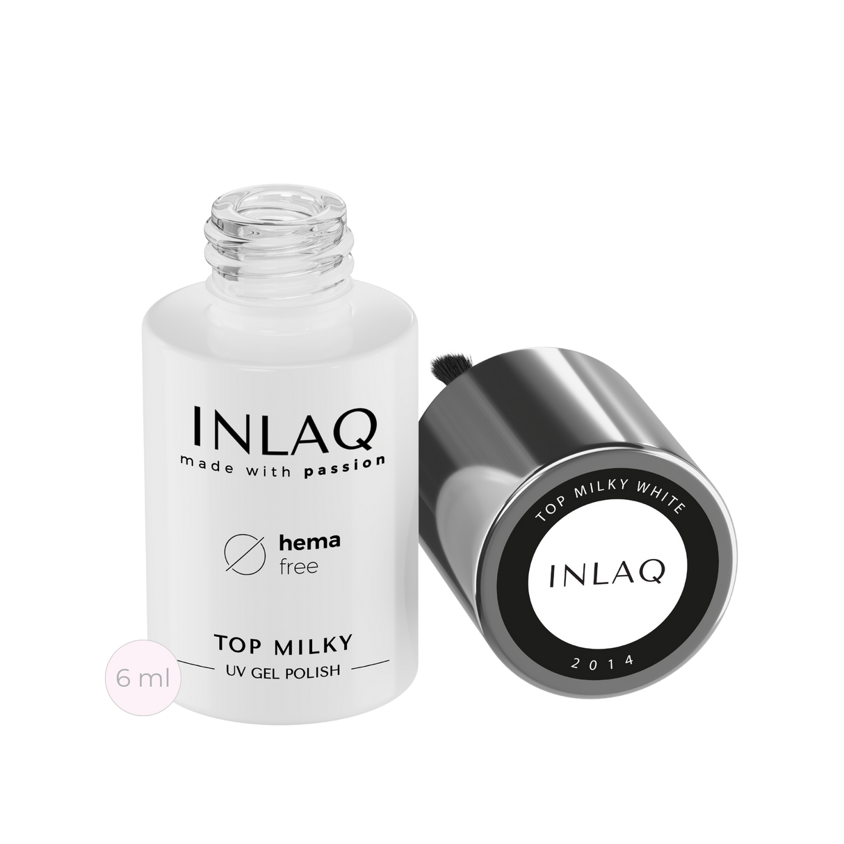 INLAQ Top Milky No Wipe White 6 ml