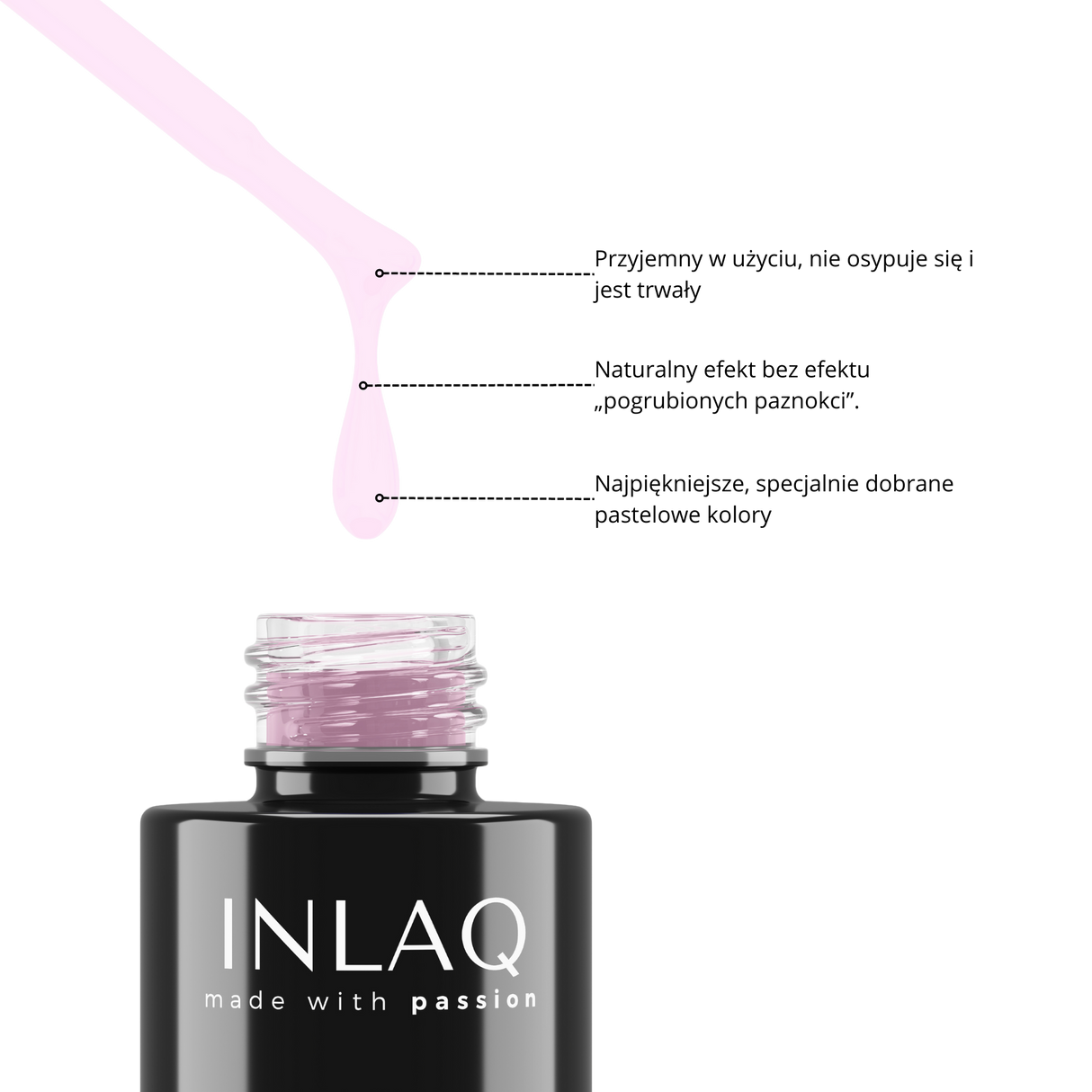 INLAQ French Pink Hybrid Nagellack 6 ml