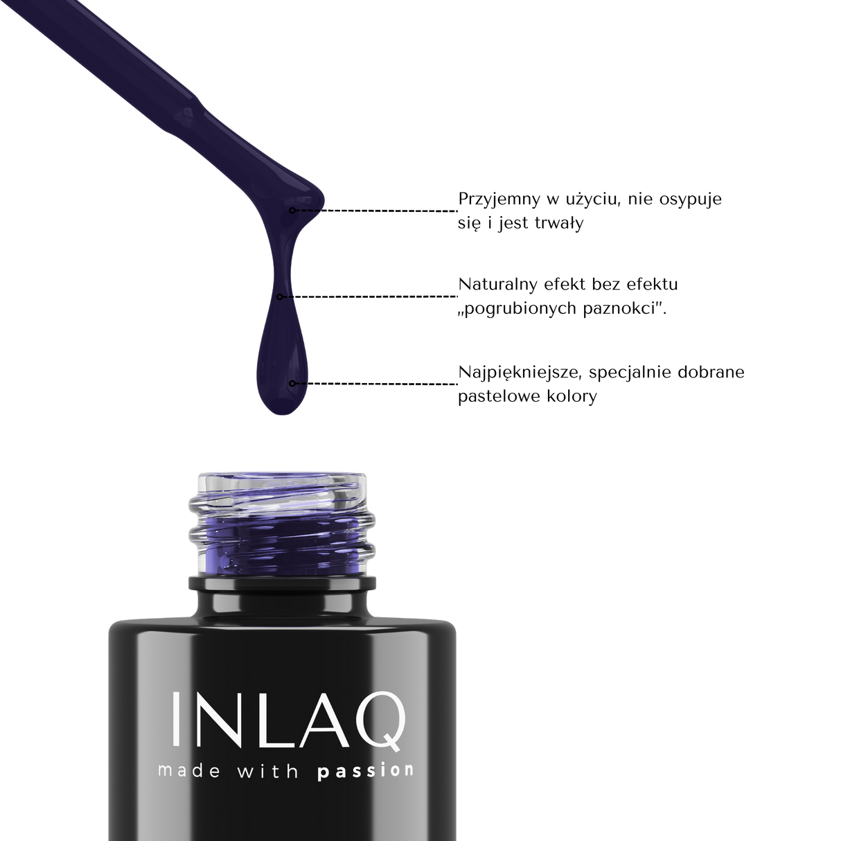 INLAQ Stormy Blue Hybrid Varnish 6ml