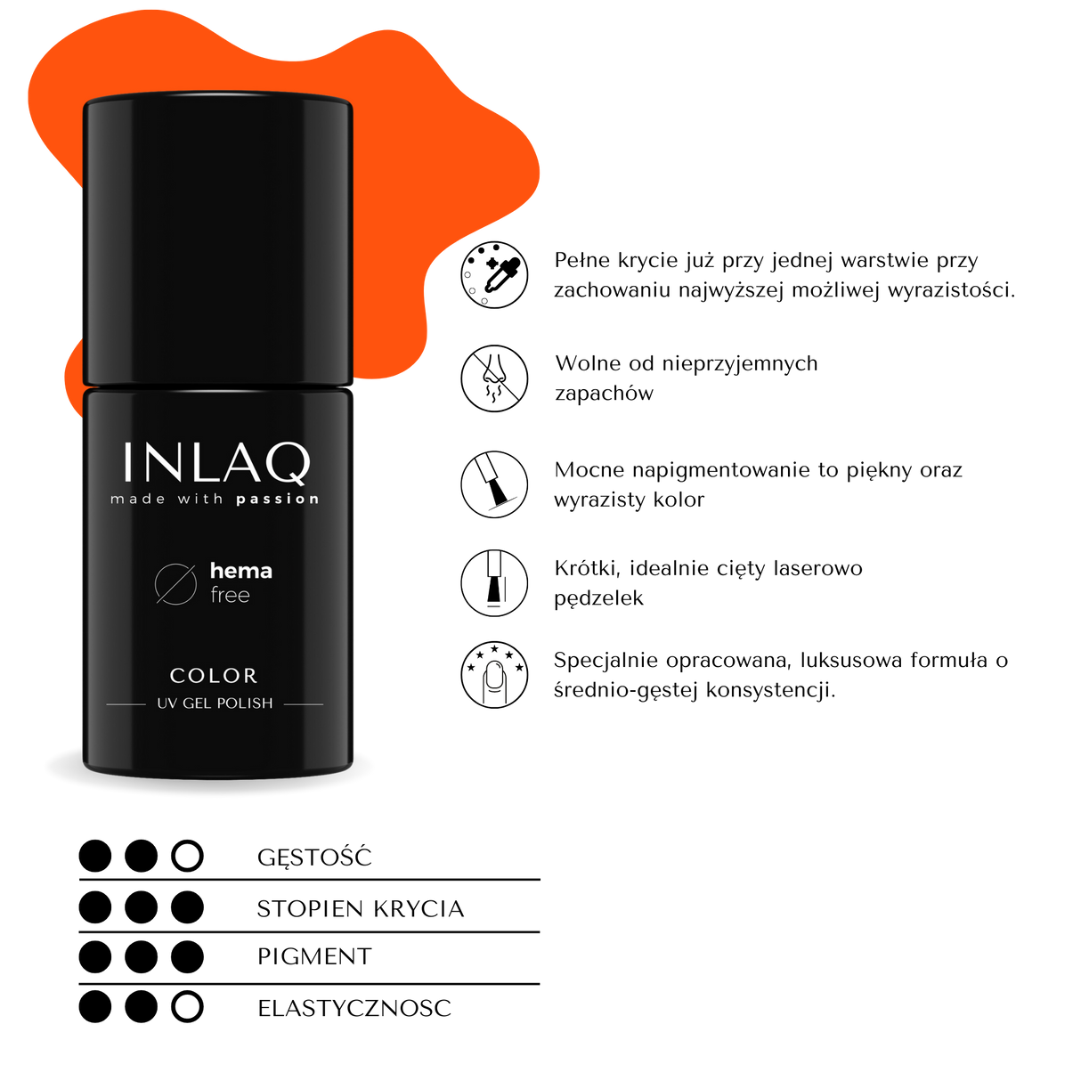 INLAQ Hybrid Varnish Malibu Sunrise 6ml