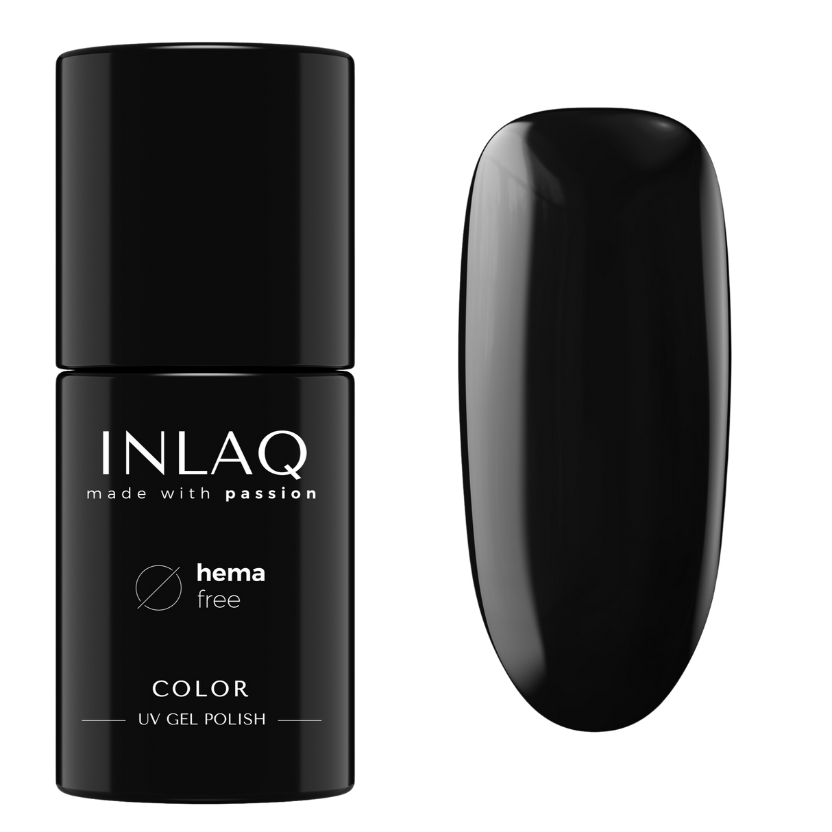 INLAQ Hybrid Nagellack Black Dress 6ml