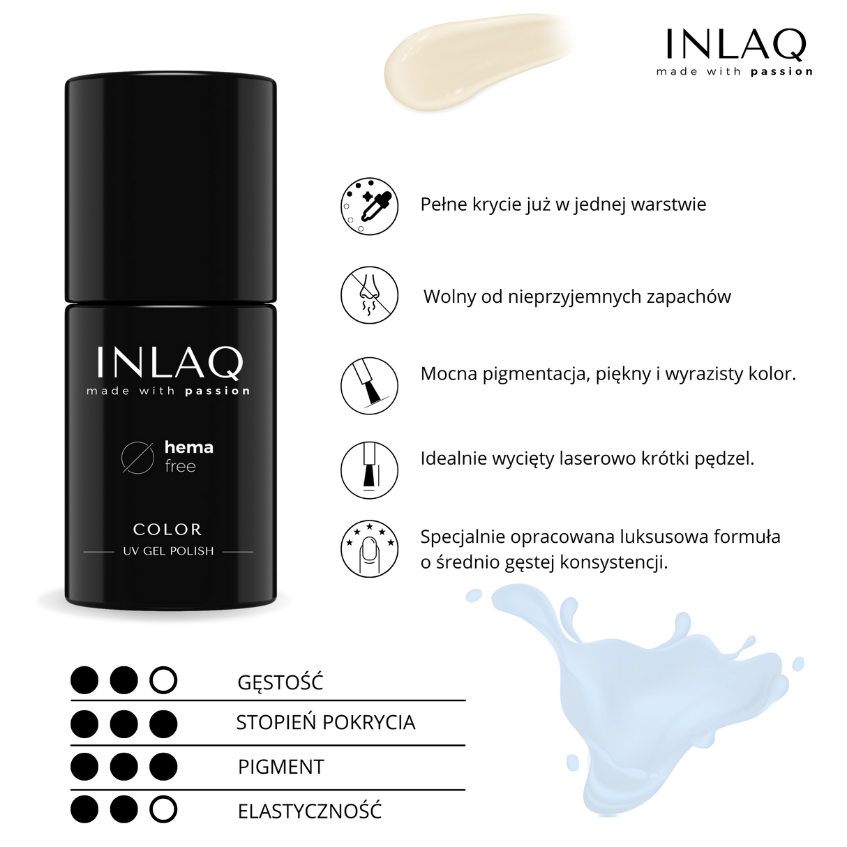 INLAQ Hybrid Nagellack Candy Pink 6ml