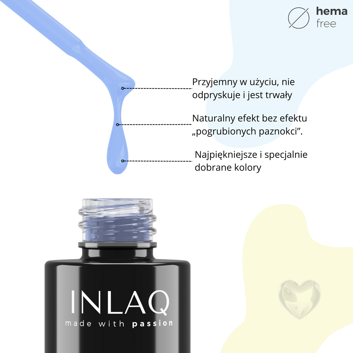 INLAQ Baby Blue Hybrid Nagellack 6 ml