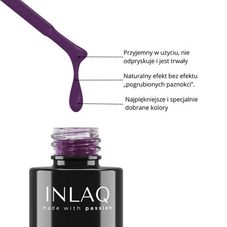 INLAQ Hybrid Varnish Dark Purple 6ml