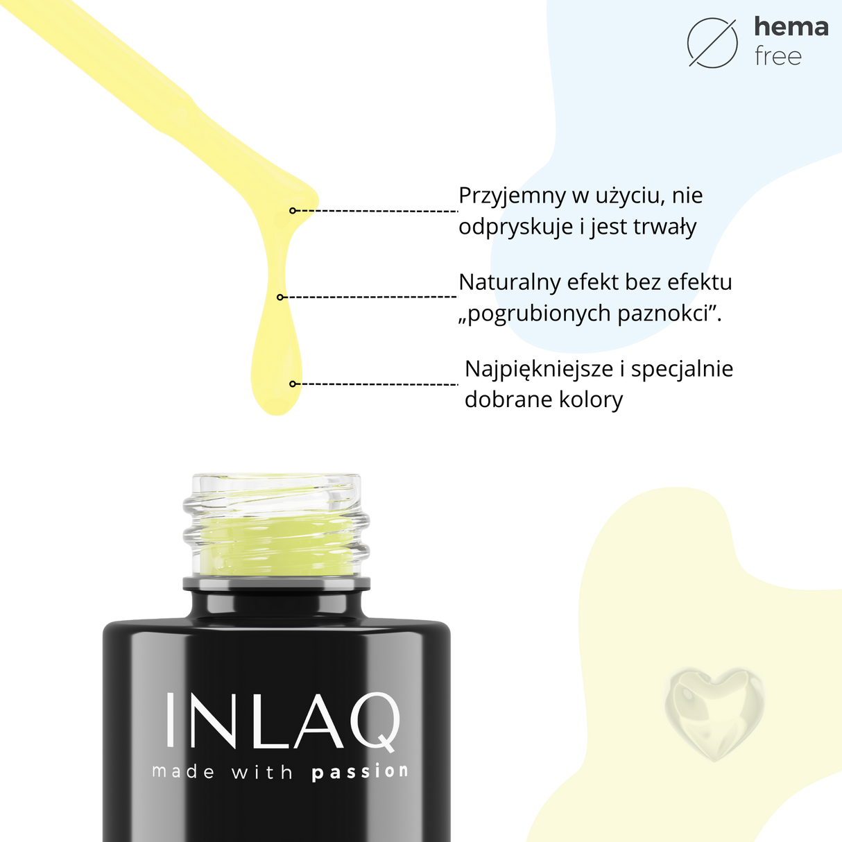 INLAQ Lakier Hybrydowy Mango Lassi 6ml