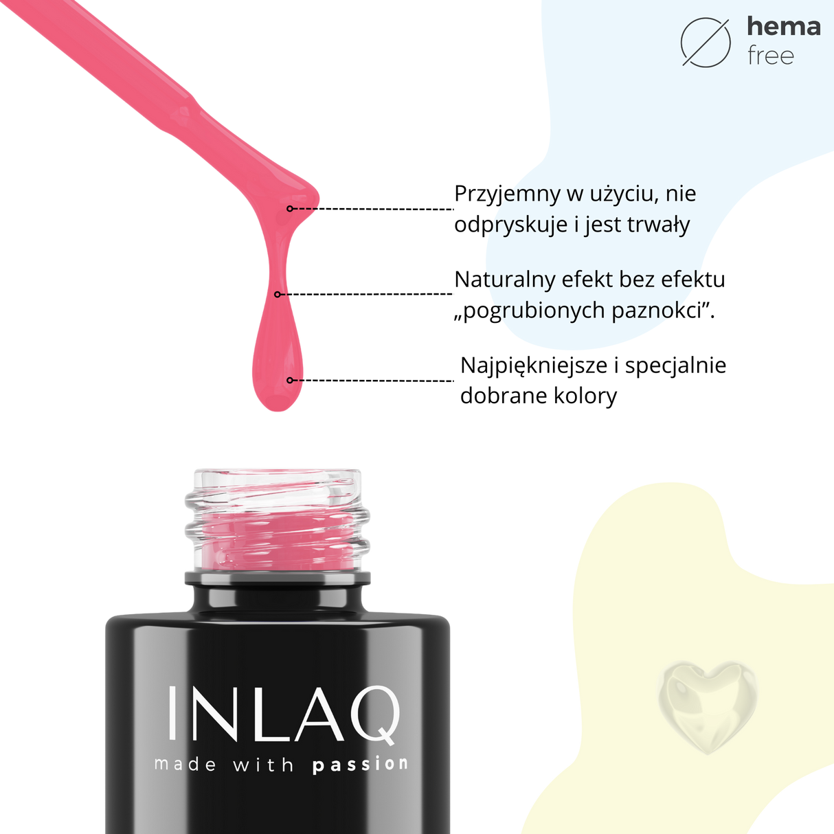 INLAQ Lakier Hybrydowy Sweet Lollipop 6ml