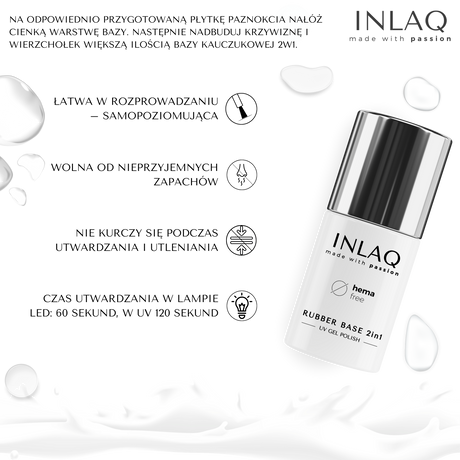 INLAQ Gummibasis 2in1 Frozen Transparent 6ml