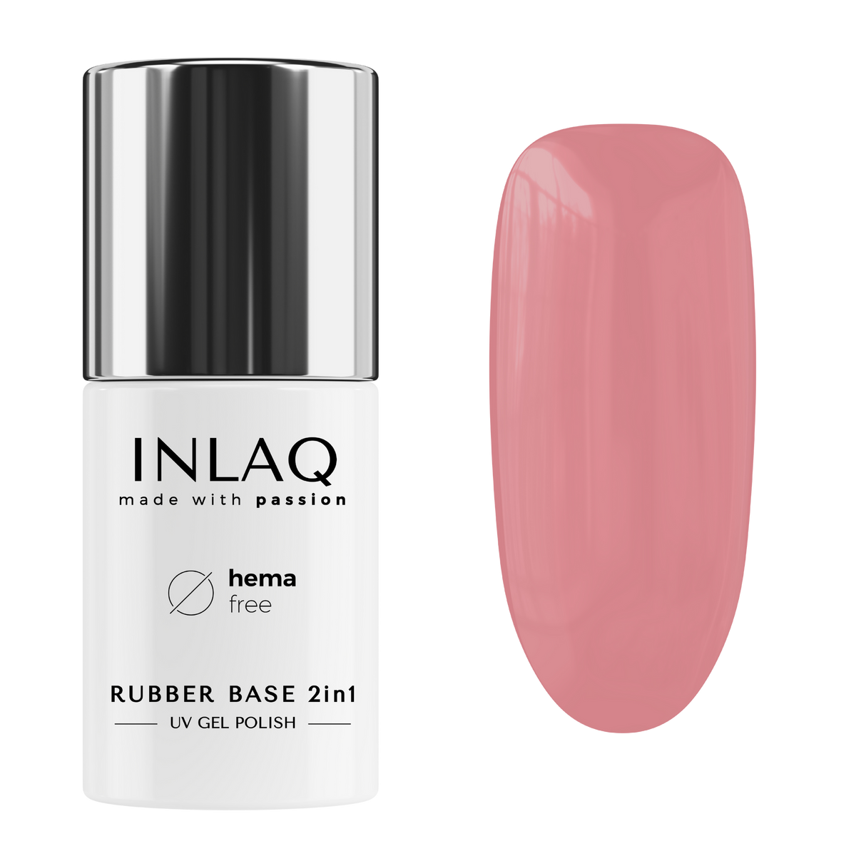 Rubber Base 2in1 Cover Rose 6ml