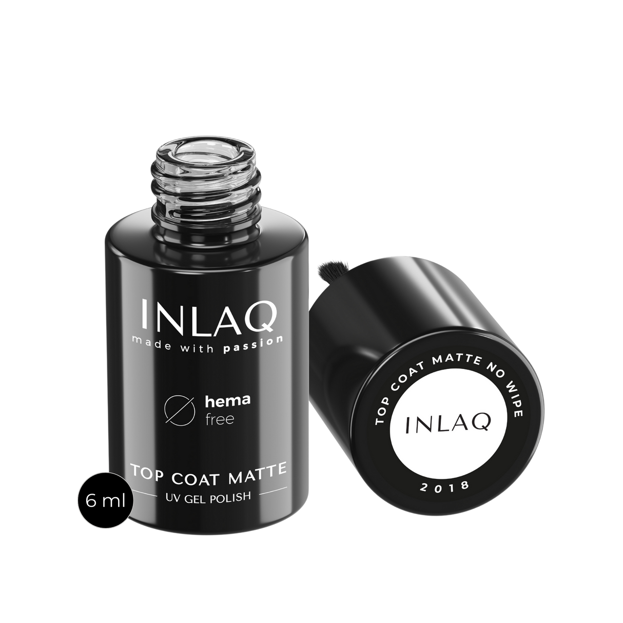 INLAQ Top Hybrid Matte Matte, ohne Abwischen, 6 ml