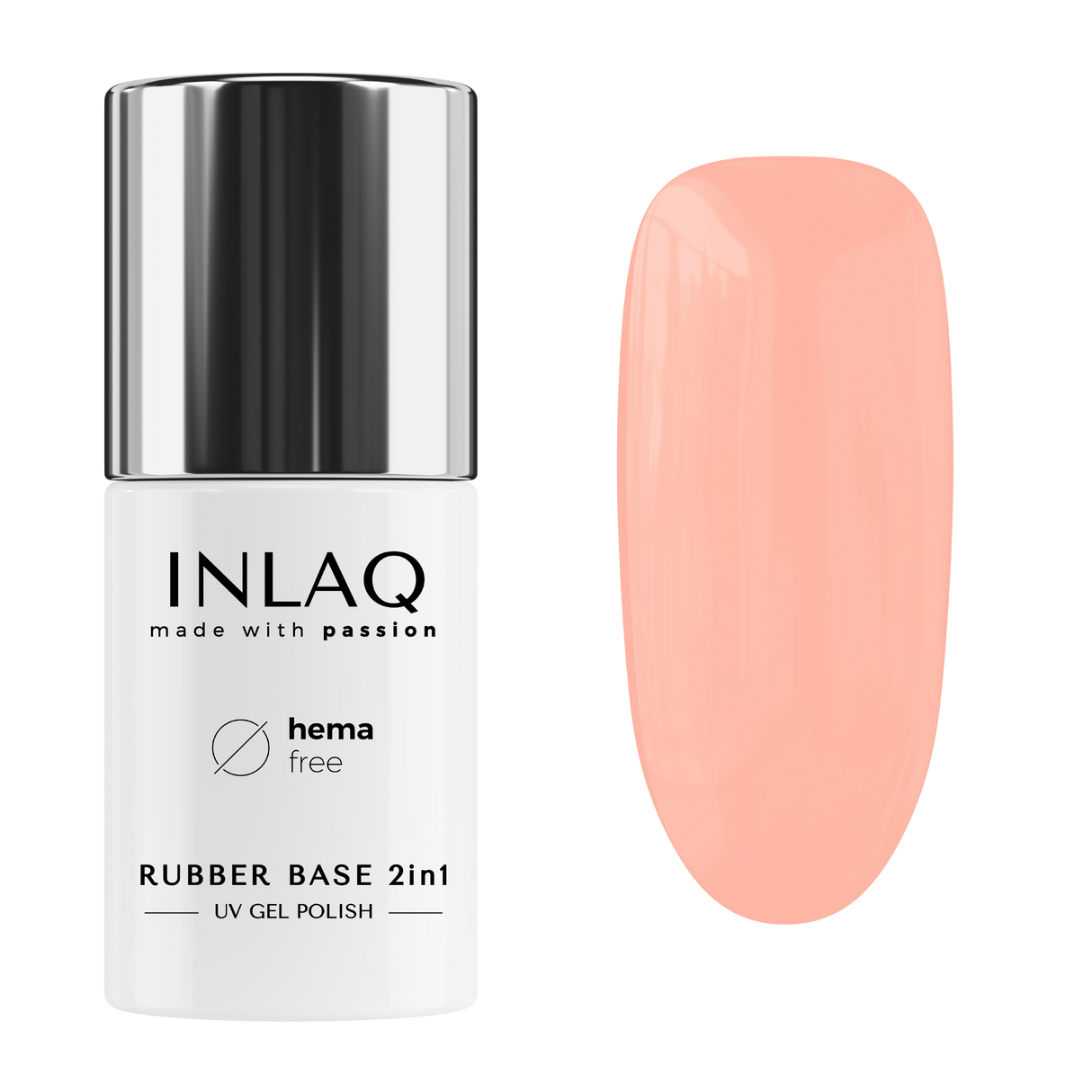 INLAQ Rubber Base 2in1 Cover Nude 6ml