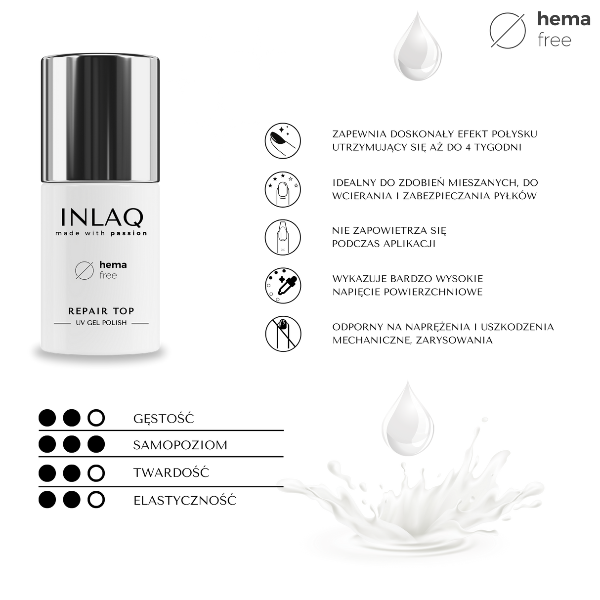 INLAQ Repair Top Self-healing Shine 6ml