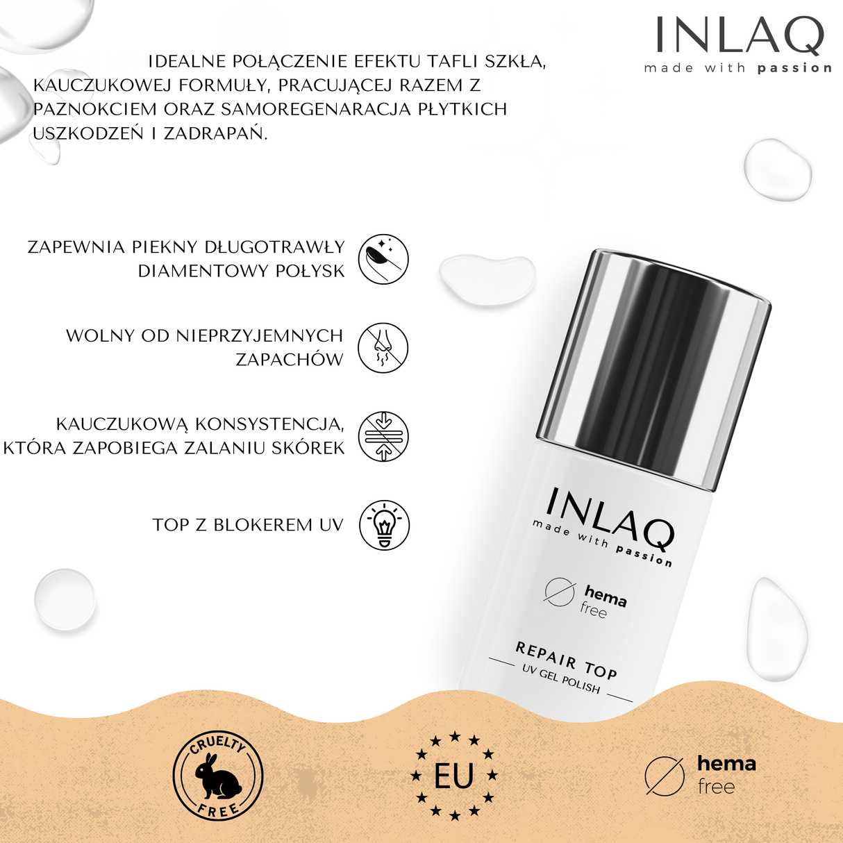 INLAQ Repair Top Self-healing Shine 6ml