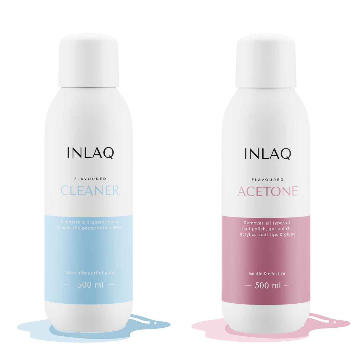 INLAQ SET CLEANER DEGREASER + ACETONE REMOVER 2x500ml 