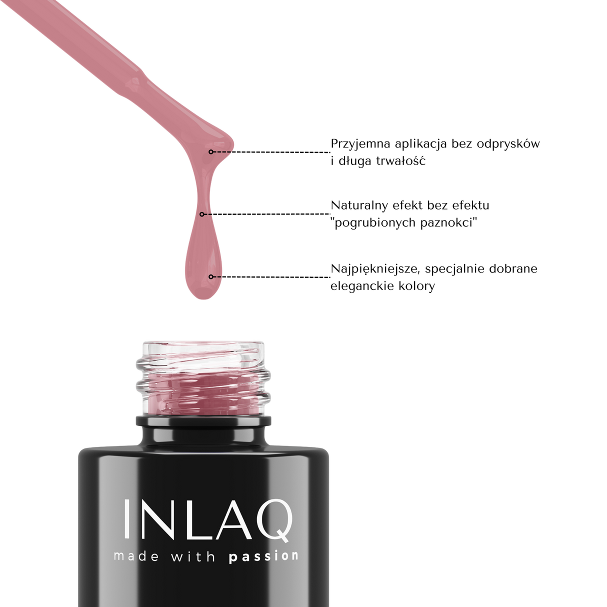 INLAQ Puce Hybrid Nagellack 6 ml