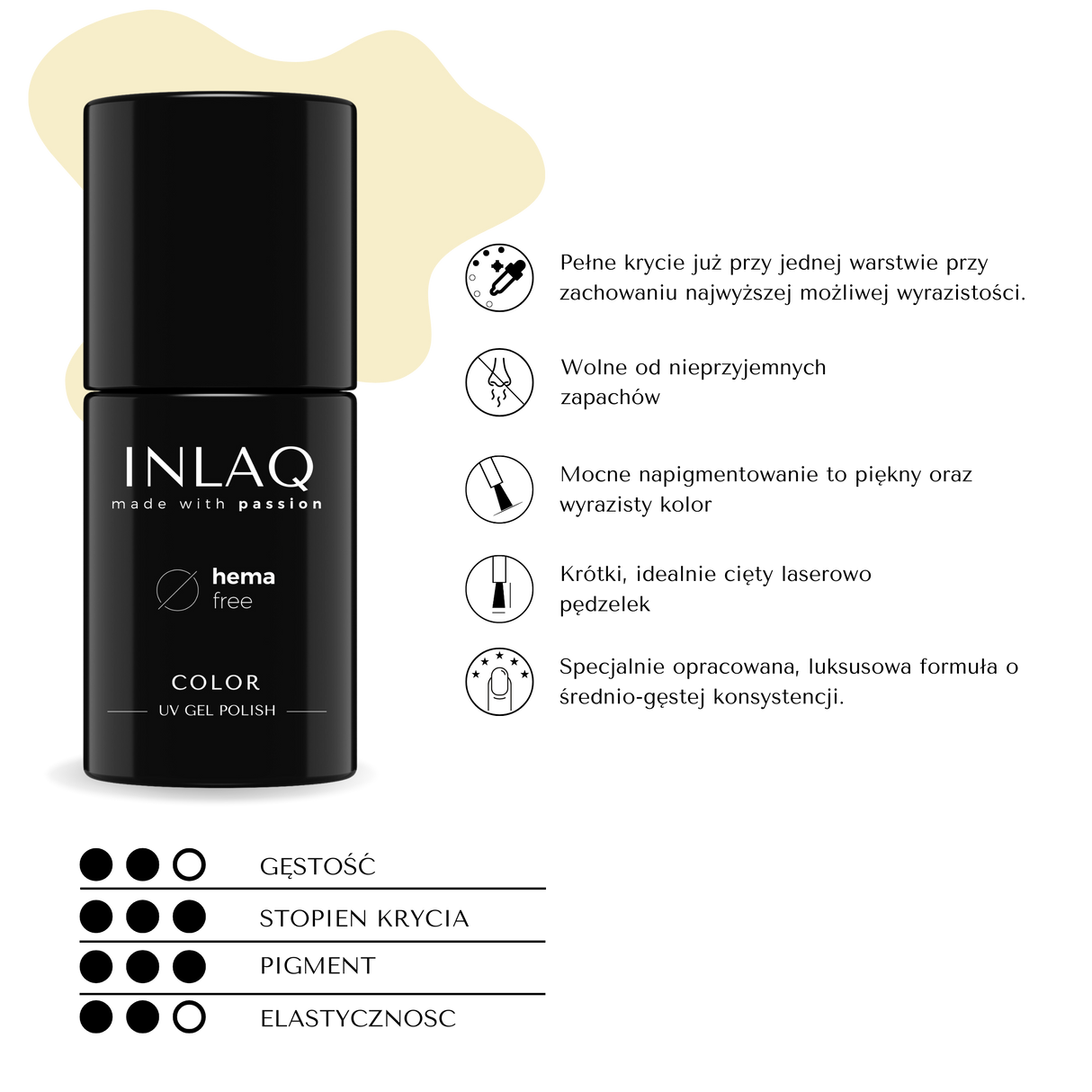 INLAQ Lakier Hybrydowy Sidecar 6ml