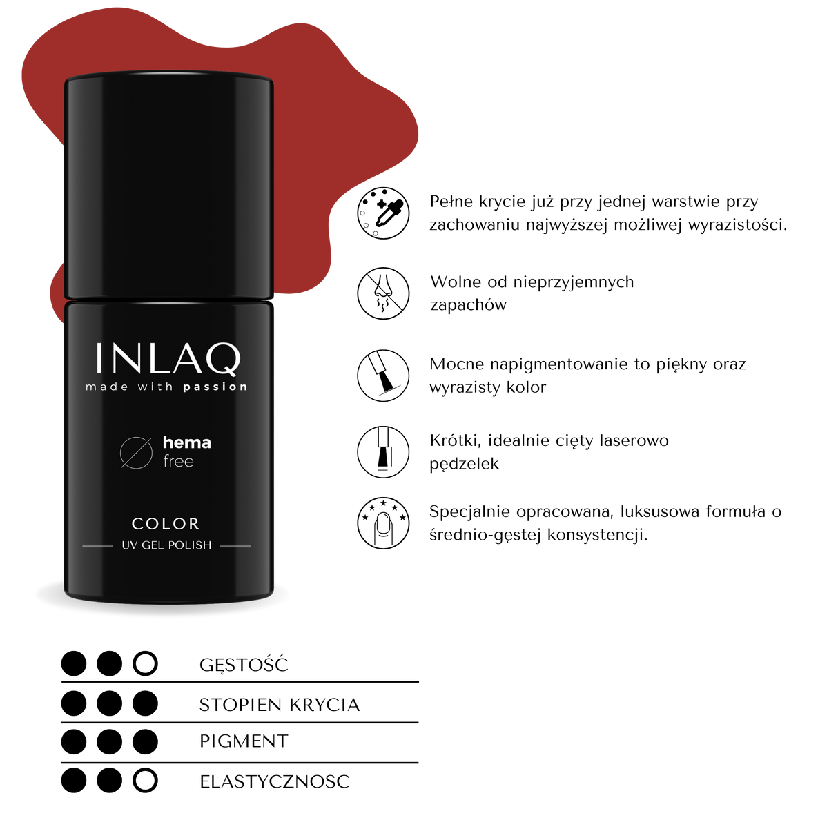 INLAQ Tamarillo Hybrid Nagellack 6 ml