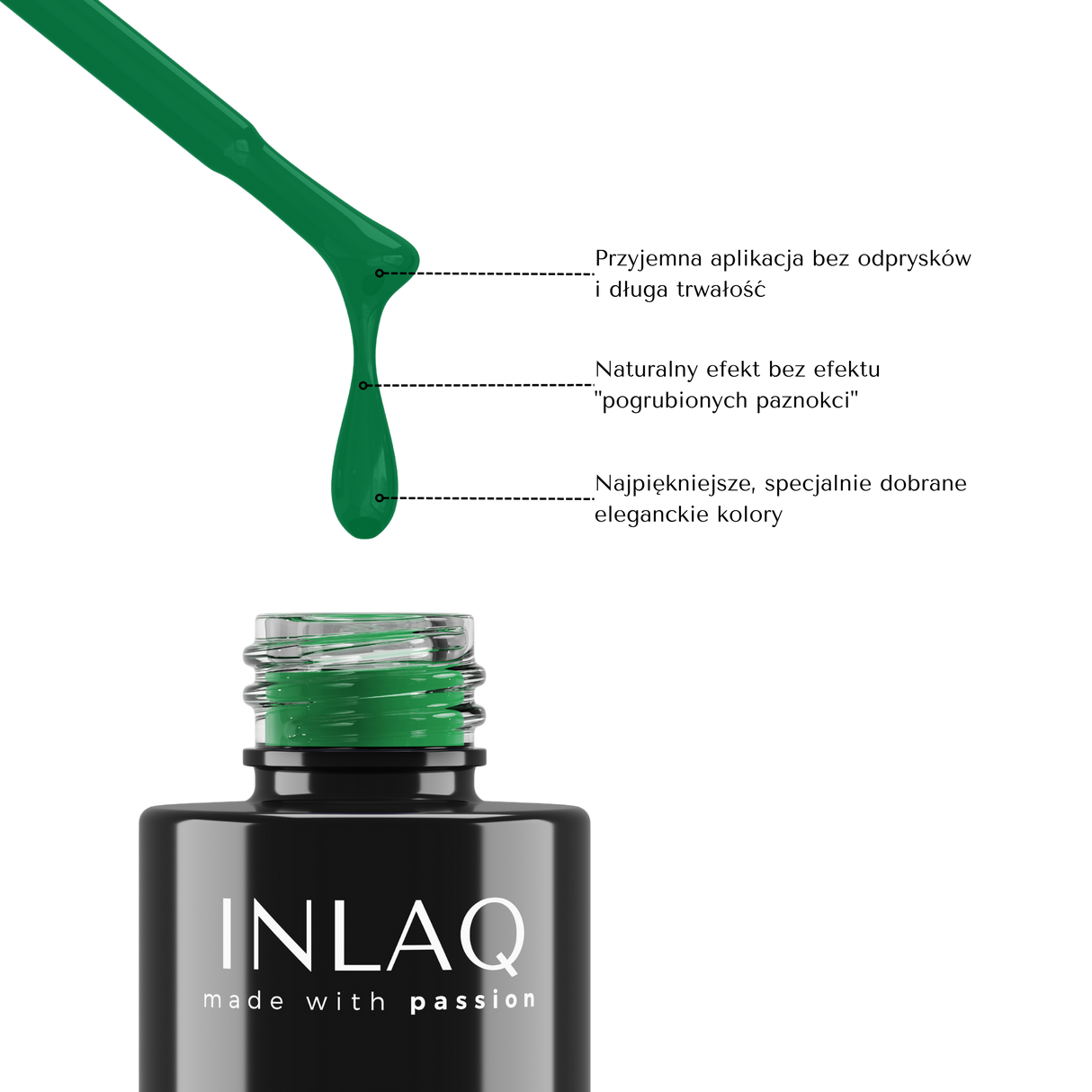 INLAQ Fun Green Hybrid Nagellack 6 ml