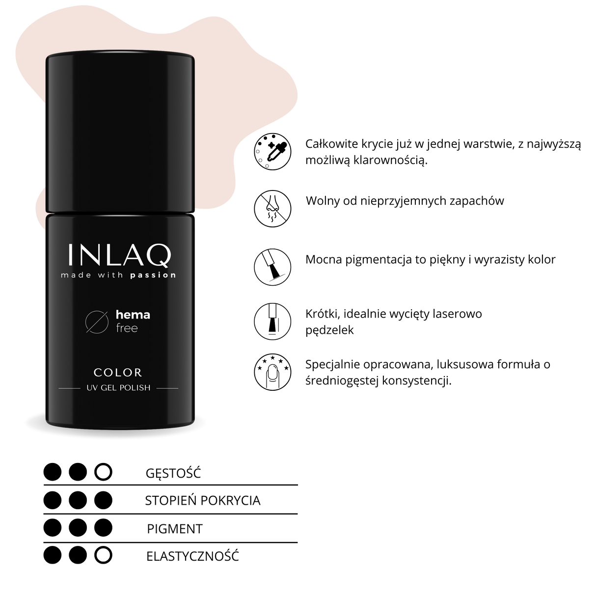 INLAQ Cheerful Heart Hybrid Nagellack 6 ml