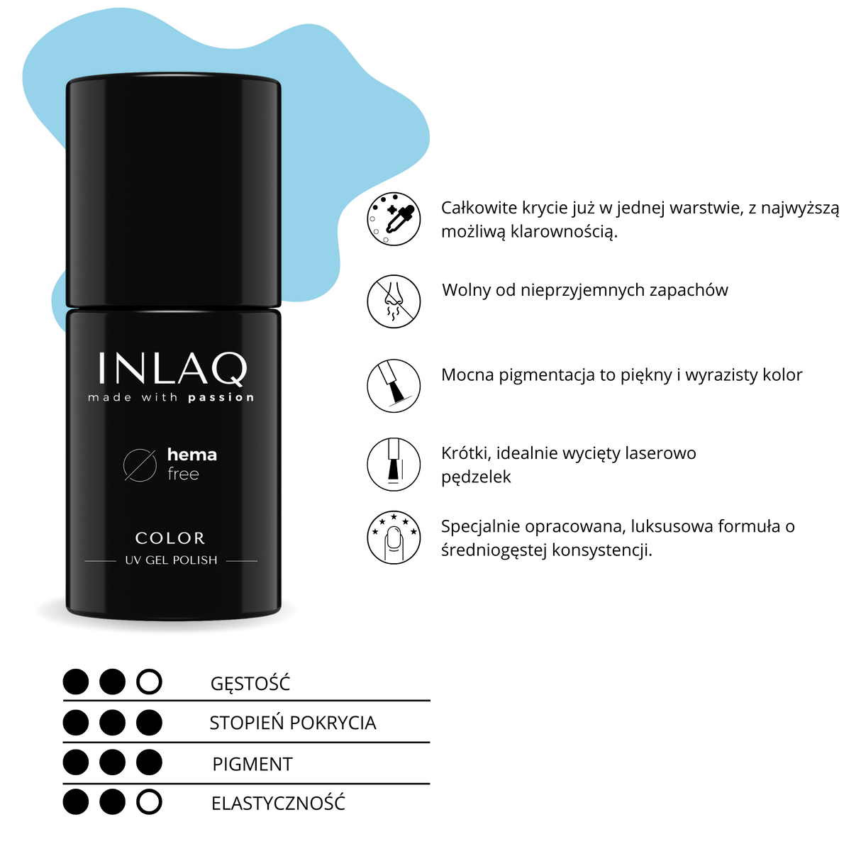 INLAQ Cornflower Hybrid Nagellack 6 ml