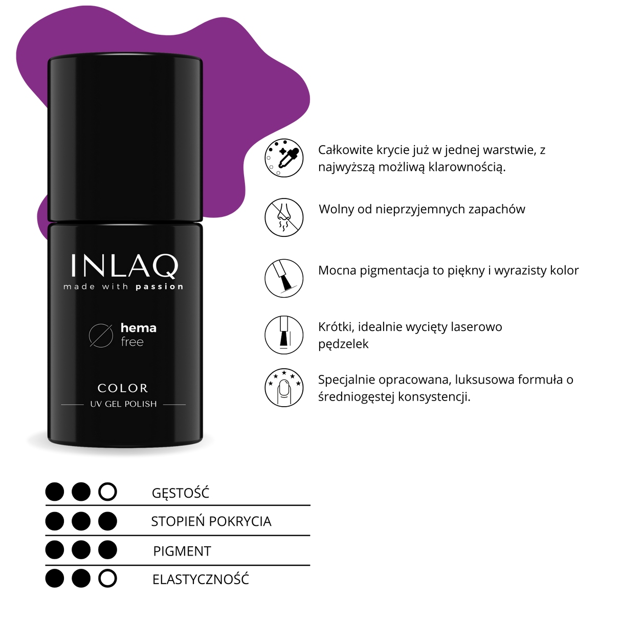 INLAQ Lakier Hybrydowy  Eminence 6ml