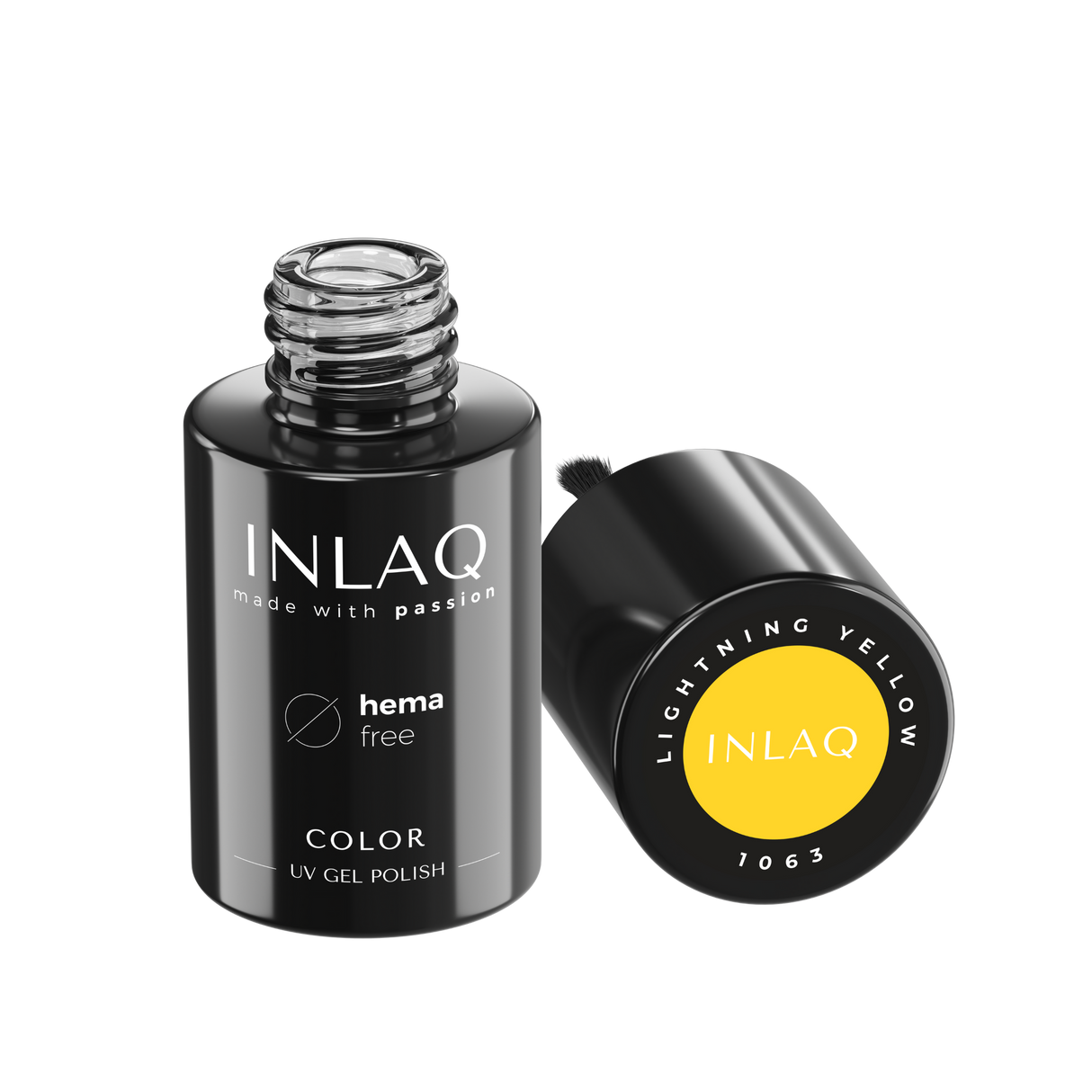 INLAQ Lakier Hybrydowy  Lightning Yellow 6ml