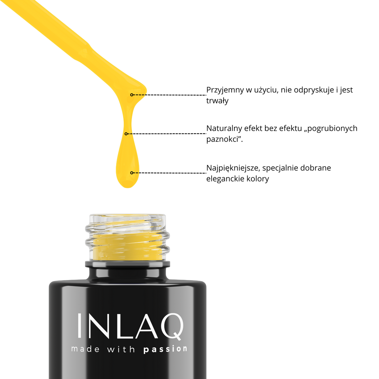 INLAQ Lakier Hybrydowy  Lightning Yellow 6ml