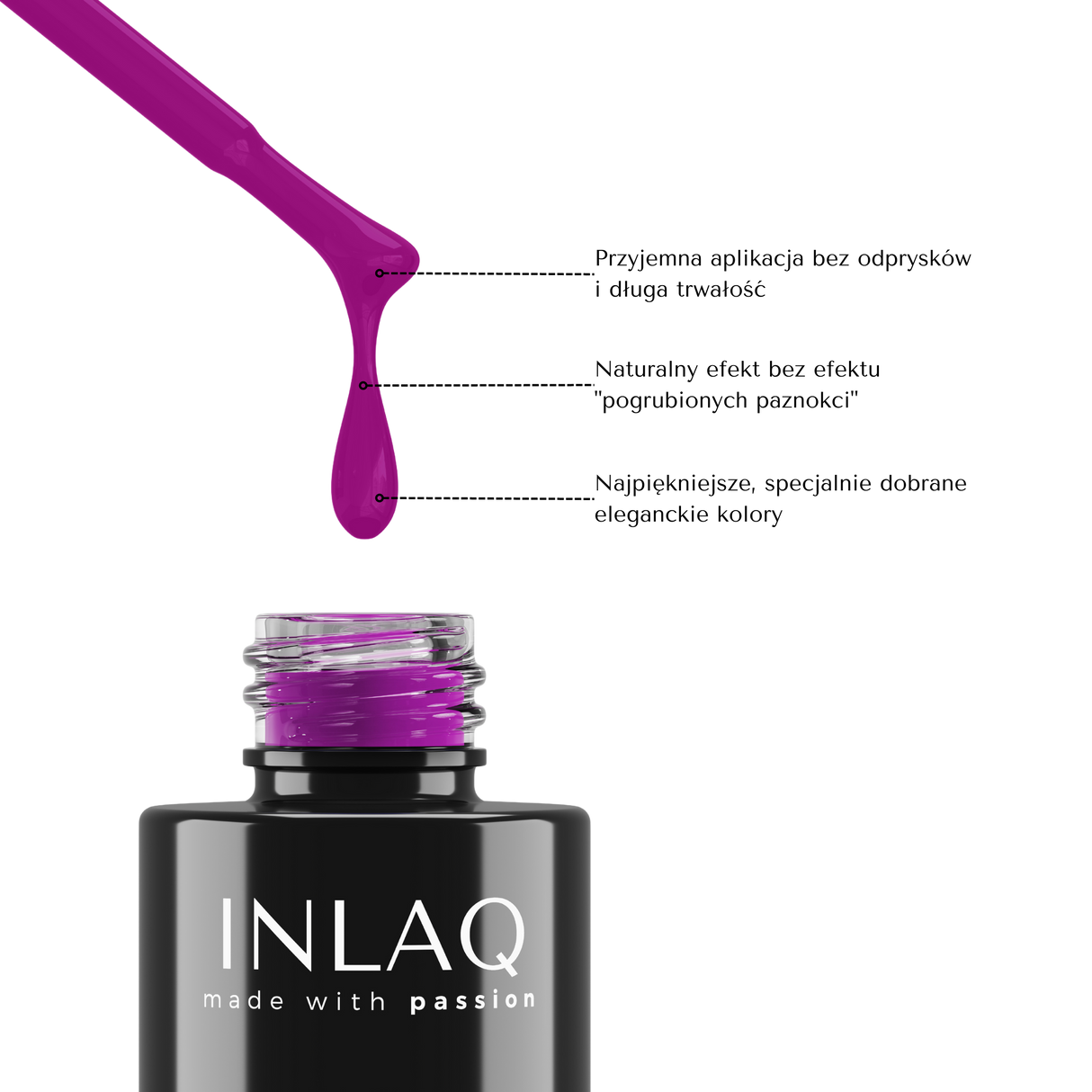 INLAQ Lakier Hybrydowy  Lavender Studio 6ml