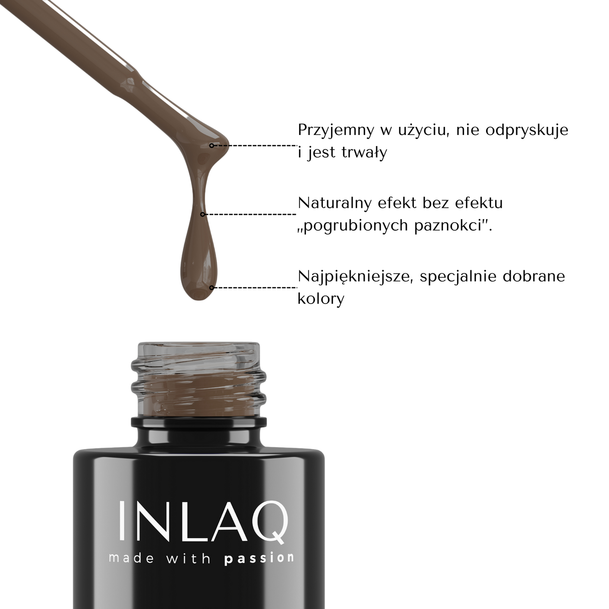 INLAQ Lakier Hybrydowy Taupe 6ml